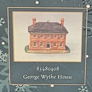 Lang & Wise George Wythe House‎ Colonial Williamsburg Ornament Sealed in Box